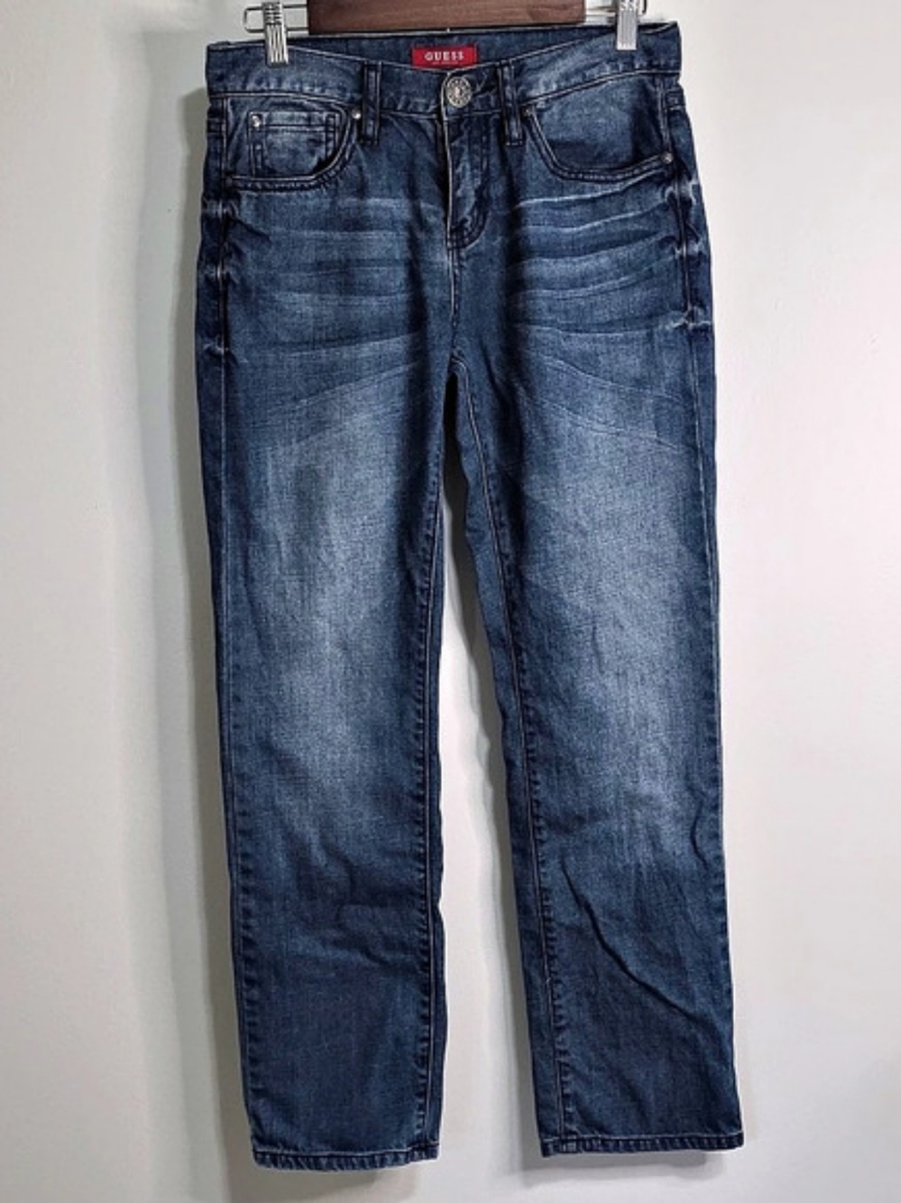 GUESS Slim Straight Del Mar Fit Blue Straight Leg Jeans Waist 29